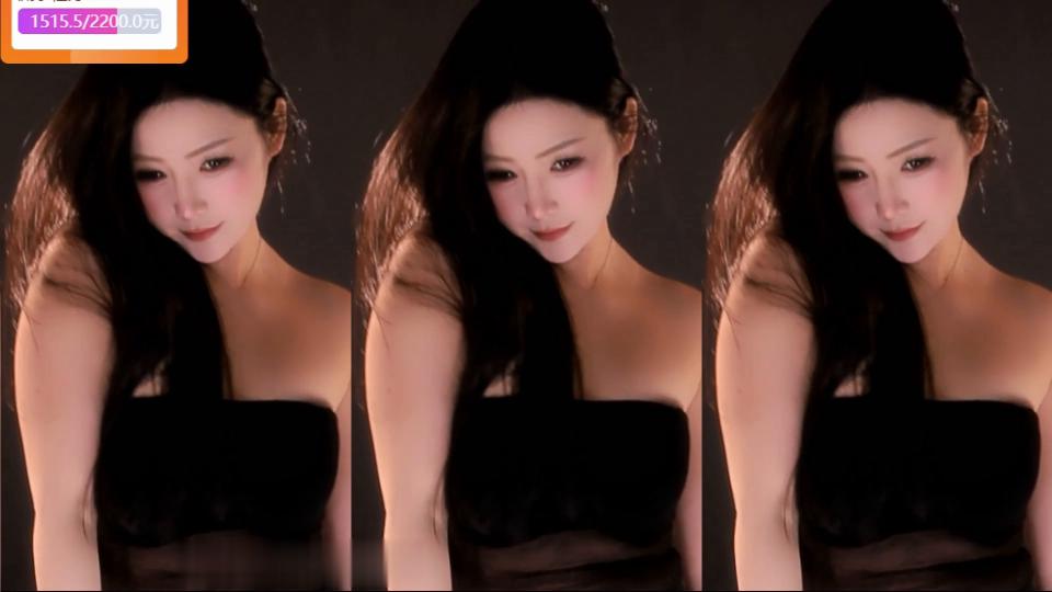主播鱼点点 | 黑色抹胸长发低头温柔魅惑 - 私房ACG - sifacg.com