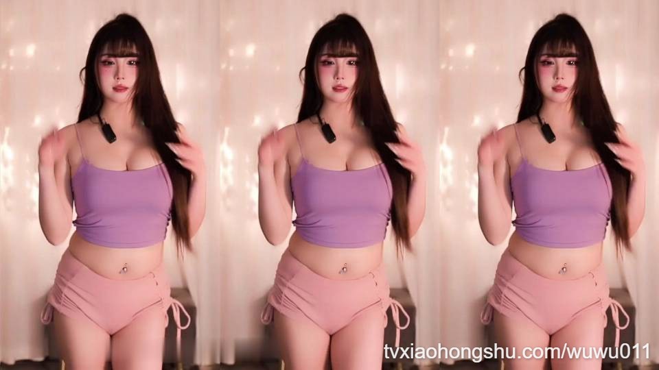 主播#格导师，紫色吊带粉色热裤热舞 - 私房ACG - sifacg.com